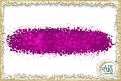 Brush Strokes in Purple Glitter - Digital Clipart 24 of beautiful PNG files Product Image 21