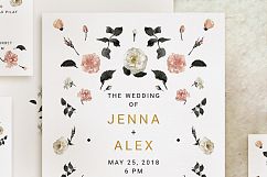 Rose Gold Wedding Invitation Suite Product Image 3