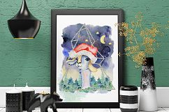 Christmas watercolor cards Vol.5 Product Image 4