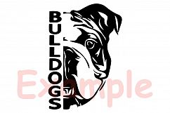 Bulldogs Voleyball SVG lady ladydogs, football svg 966S Product Image 3