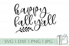 Happy Fall Y&#039;all SVG Product Image 2