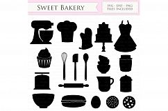 Baking SVG Bakery svg cutting files Cricut and Silhouette SVG dxf png jpg included. Cooking svg cutting files, Vintage Bakery cut files Product Image 1