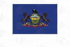 USA Capital and States flags Clip Art collection for Print Product Image 15