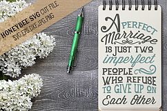 A Perfect Marriage SVG Cut File Product Image 1