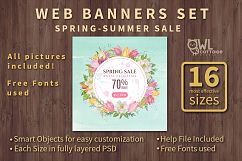 Spring-Summer Sale web banners set Product Image 1