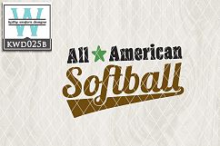 Softball Cutting Files KWD025B Product Image 1