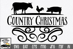 Christmas SVG Cut File - Country Christmas SVG DXF PNG EPS Product Image 1