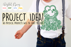 Frog paper cut SVG / DXF / EPS files Product Image 3