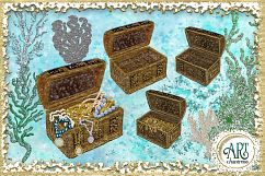Mermaids Clipart design in Turquoise - Huge Set of : PNG files Product Image 11