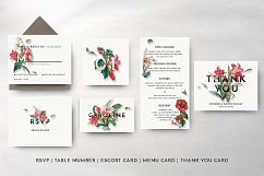 Modern Vintage Floral Wedding Invitation Suite Product Image 9