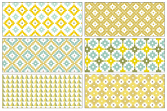 Seamless Pastel Native American Patterns Product Image 5