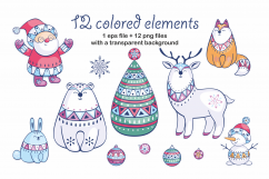 Christmas patterns and clip arts Product Image 2