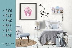 Floral Bear - SVG DXF PNG EPS JPG PDF Cutting File Product Image 3