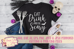 Eat Drink And Be Scary SVG, DXF, AI, EPS, PNG, JPEG Product Image 1