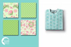 Country Garden patterns, Shabby Chic Papers, Soft and bright pink floral pattern, Spring paper, commercial use, AMB-1063 Product Image 2