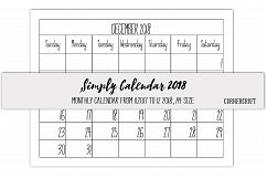 2018 Calendar Simply Calendar  Product Image 3