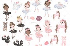 Ballerina Clipart, Swan Pony Product Image 6