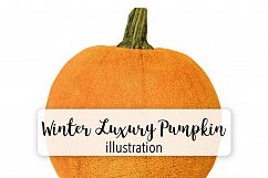 Winter Luxury Pumpkin - Vintage Illustration Product Image 1