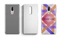 One Plus 6 3d Case Design Mock-up Back View Product Image 2