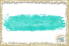 Teal Aqua Glitter Brush Strokes 24 PNG Aquamarine clipart Splashes  Product Image 9