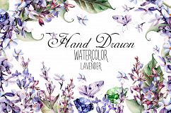 Beautiful watercolor Lavender Product Image 1