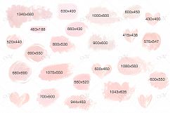 Blush Pink Textures. Vector &amp; PNGs Product Image 4