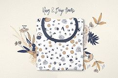 Navy and Beige Flowers Product Image 5