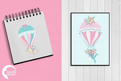       Hot Air Balloons, graphic, illustration, clipart AMB-1388  Product Image 4