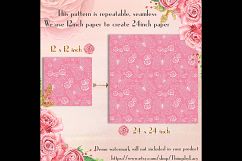 100 Seamless White Butterfly and Flower Digital Papers Product Image 2