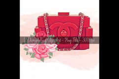 12 Painted Separated Luxury Bag Clip Arts, Fashion Clip Arts Product Image 3