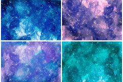 Watercolor Space Seamless Textures Product Image 9