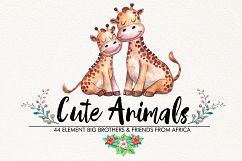 Watercolor Cute Animals Product Image 1