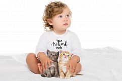 Toddler Shirt Mockup with kittens Product Image 1