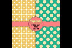 10 Seamless Tropical Color Digital Papers, Polka Dot, Heart Product Image 2