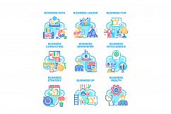 Business Strategy Set Icons Vector Illustrations Product Image 1