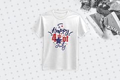 Happy 4th of July Quote - svg, eps, ai, cdr, dxf, png, jpg Product Image 2
