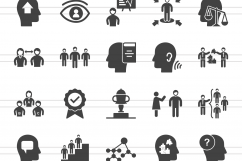 50 Soft Skills Glyph Icons Product Image 2