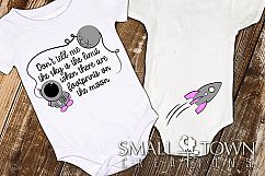 Skys not the limit, spaceman, astronaut, spaceship, baby Product Image 2