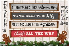 Christmas Cheer Welcome Here SVG Set Product Image 1