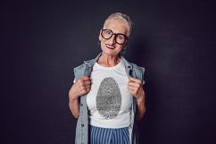 Old Woman T-Shirt Mock-Up Product Image 14