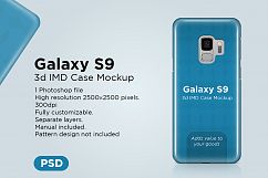 Samsung Galaxy S9 3d Phone Case Mockup Product Image 1