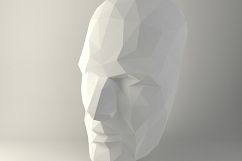 Human Face, Artist Sculpture, Papercraft Face, Human Papercraft, Face Dummy, Human Face Layout, Wall Human Face, Human Head, Papercraft Head Product Image 3