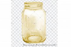 100 Watercolor Mason Jar Clip Arts Product Image 4