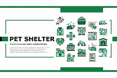 Animal Pet Shelter Landing Header Vector Product Image 1