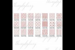 42 Pale Pink Peach Glitter Seamless Damask Ornament Overlays Product Image 8