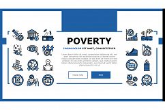 Poverty Destitution Landing Header Vector Product Image 1
