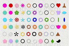 Flowers, mandalas and monogram frames creator pack.  Product Image 2