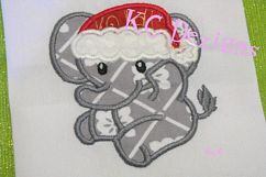 Christmas Baby Elephant Machine Applique Embroidery Design Product Image 3