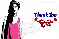 Thank You Saying Machine Embroidery Design 3 Sizes Product Image 1