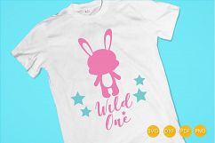 wild-one-bunny cutting files svg, dxf, pdf, eps included - cut files for cricut and silhouette - Cutting Files SG Product Image 4